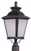 Myhouse Lighting Maxim - 1120FSBZ - One Light Outdoor Pole/Post Lantern - Knoxville - Bronze