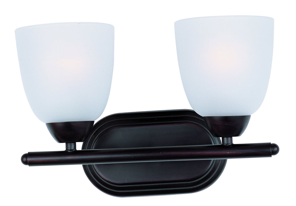 Myhouse Lighting Maxim - 11312FTOI - Two Light Bath Vanity - Axis - Oil Rubbed Bronze