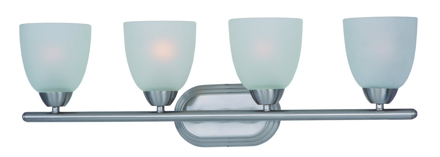 Myhouse Lighting Maxim - 11314FTSN - Four Light Bath Vanity - Axis - Satin Nickel