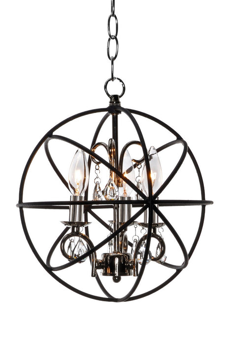 Myhouse Lighting Maxim - 25140ARPN - Three Light Pendant - Orbit - Anthracite / Polished Nickel