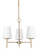 Myhouse Lighting Generation Lighting - 3140403-848 - Three Light Chandelier - Driscoll - Satin Brass