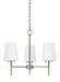 Myhouse Lighting Generation Lighting - 3140403-962 - Three Light Chandelier - Driscoll - Brushed Nickel