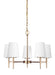 Myhouse Lighting Generation Lighting - 3140405-848 - Five Light Chandelier - Driscoll - Satin Brass