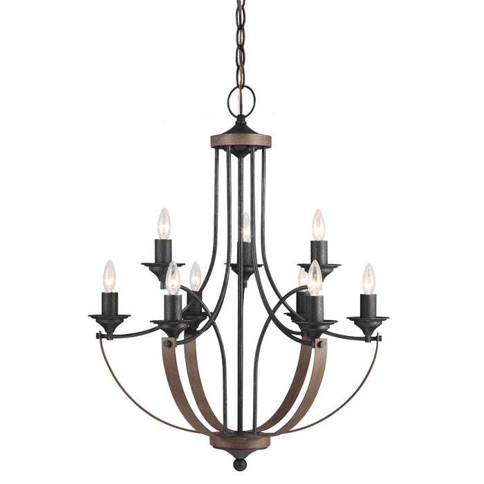 Myhouse Lighting Generation Lighting - 3280409-846 - Nine Light Chandelier - Corbeille - Stardust