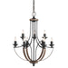 Myhouse Lighting Generation Lighting - 3280409-846 - Nine Light Chandelier - Corbeille - Stardust