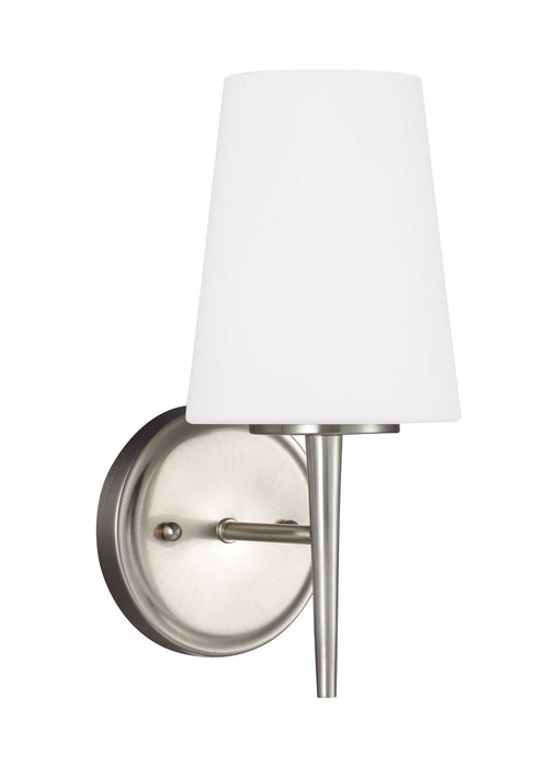 Myhouse Lighting Generation Lighting - 4140401-962 - One Light Wall / Bath Sconce - Driscoll - Brushed Nickel