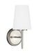 Myhouse Lighting Generation Lighting - 4140401-962 - One Light Wall / Bath Sconce - Driscoll - Brushed Nickel