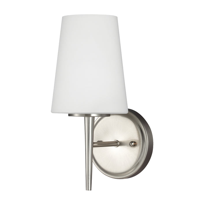 Myhouse Lighting Generation Lighting - 4140401-962 - One Light Wall / Bath Sconce - Driscoll - Brushed Nickel