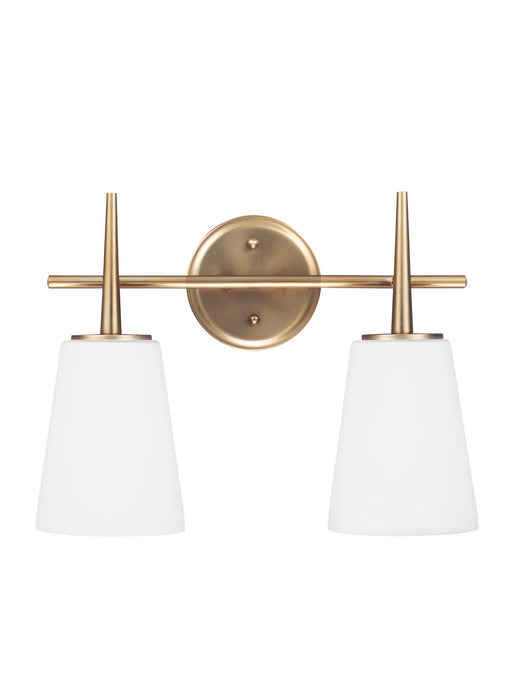 Myhouse Lighting Generation Lighting - 4440402-848 - Two Light Wall / Bath - Driscoll - Satin Brass