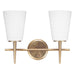 Myhouse Lighting Generation Lighting - 4440402-848 - Two Light Wall / Bath - Driscoll - Satin Brass