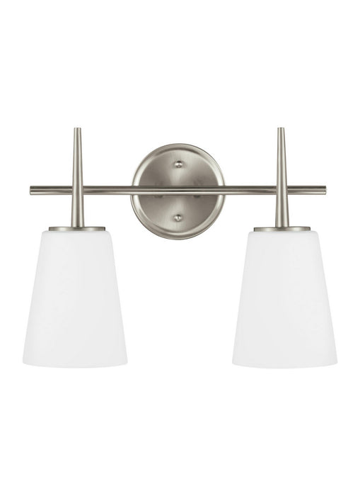 Myhouse Lighting Generation Lighting - 4440402-962 - Two Light Wall / Bath - Driscoll - Brushed Nickel