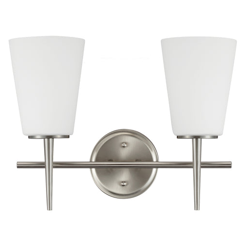 Myhouse Lighting Generation Lighting - 4440402-962 - Two Light Wall / Bath - Driscoll - Brushed Nickel