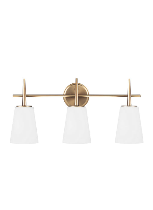 Myhouse Lighting Generation Lighting - 4440403-848 - Three Light Wall / Bath - Driscoll - Satin Brass