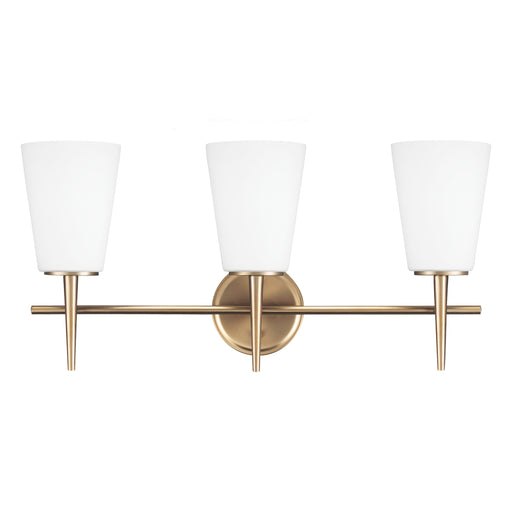 Myhouse Lighting Generation Lighting - 4440403-848 - Three Light Wall / Bath - Driscoll - Satin Brass