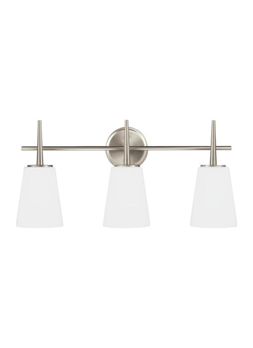 Myhouse Lighting Generation Lighting - 4440403-962 - Three Light Wall / Bath - Driscoll - Brushed Nickel