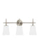 Myhouse Lighting Generation Lighting - 4440403-962 - Three Light Wall / Bath - Driscoll - Brushed Nickel