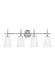 Myhouse Lighting Generation Lighting - 4440404-05 - Four Light Wall / Bath - Driscoll - Chrome