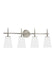 Myhouse Lighting Generation Lighting - 4440404-962 - Four Light Wall / Bath - Driscoll - Brushed Nickel