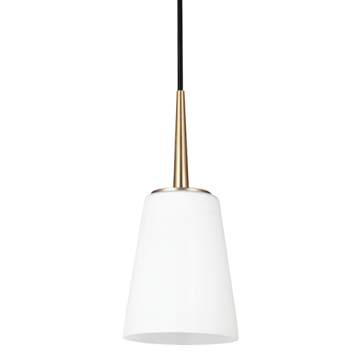 Myhouse Lighting Generation Lighting - 6140401-848 - One Light Mini-Pendant - Driscoll - Satin Brass