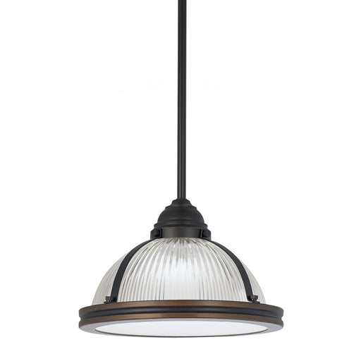 Myhouse Lighting Generation Lighting - 65060-715 - One Light Pendant - Pratt Street Prismatic - Autumn Bronze