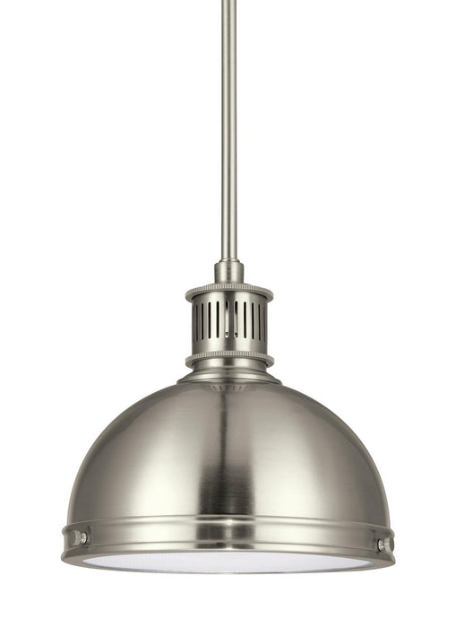 Myhouse Lighting Generation Lighting - 65085-962 - One Light Pendant - Pratt Street Metal - Brushed Nickel