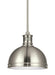 Myhouse Lighting Generation Lighting - 65085-962 - One Light Pendant - Pratt Street Metal - Brushed Nickel