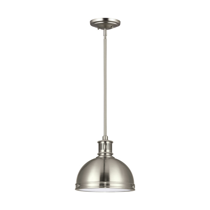 Myhouse Lighting Generation Lighting - 65085-962 - One Light Pendant - Pratt Street Metal - Brushed Nickel