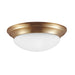 Myhouse Lighting Generation Lighting - 75436-848 - Three Light Flush Mount - Nash - Satin Brass