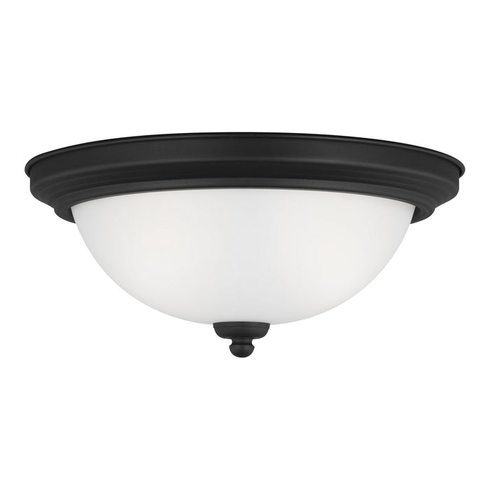 Myhouse Lighting Generation Lighting - 77064-112 - Two Light Flush Mount - Geary - Midnight Black