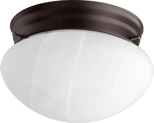 Myhouse Lighting Quorum - 3021-6-86 - One Light Ceiling Mount - 3021 Faux Alabaster Mushrooms - Oiled Bronze