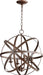 Myhouse Lighting Quorum - 6009-4-86 - Four Light Chandelier - Celeste - Oiled Bronze