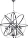 Myhouse Lighting Quorum - 6009-8-17 - Eight Light Chandelier - Celeste - Zinc