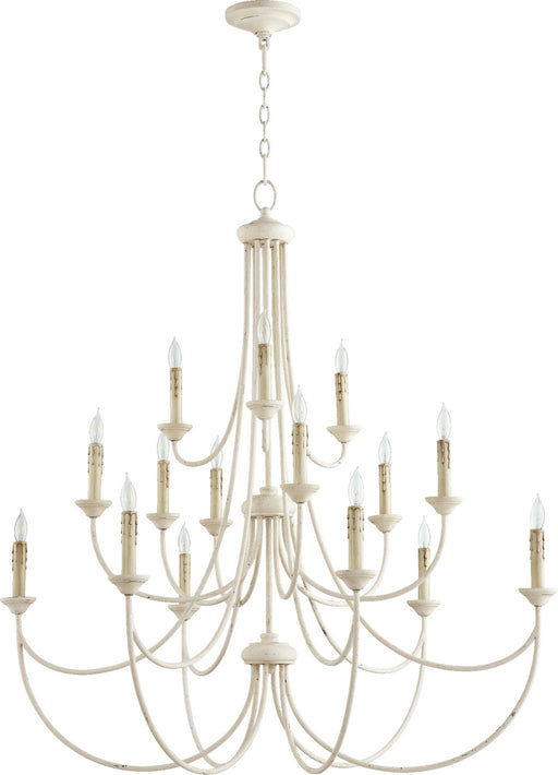 Myhouse Lighting Quorum - 6250-15-70 - 15 Light Chandelier - Brooks - Persian White