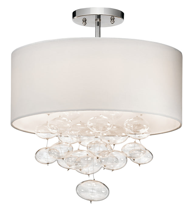 Myhouse Lighting Kichler - 83239 - Three Light Semi Flush Mount - Piatt - Chrome