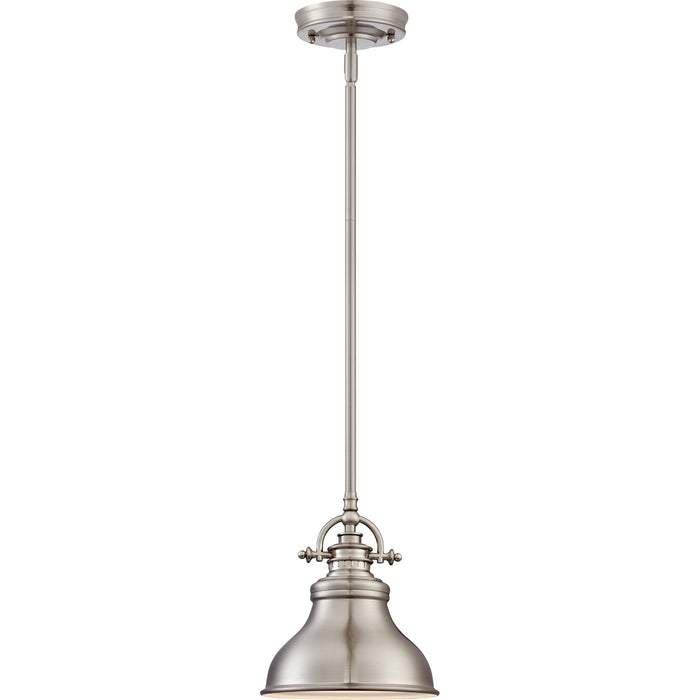 Myhouse Lighting Quoizel - ER1508BN - One Light Mini Pendant - Emery - Brushed Nickel