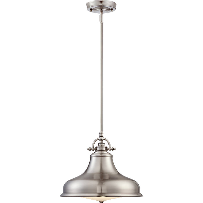 Myhouse Lighting Quoizel - ER1814BN - One Light Pendant - Emery - Brushed Nickel