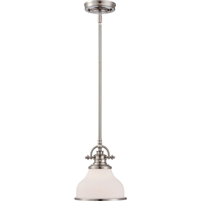 Myhouse Lighting Quoizel - GRT1508BN - One Light Mini Pendant - Grant - Brushed Nickel