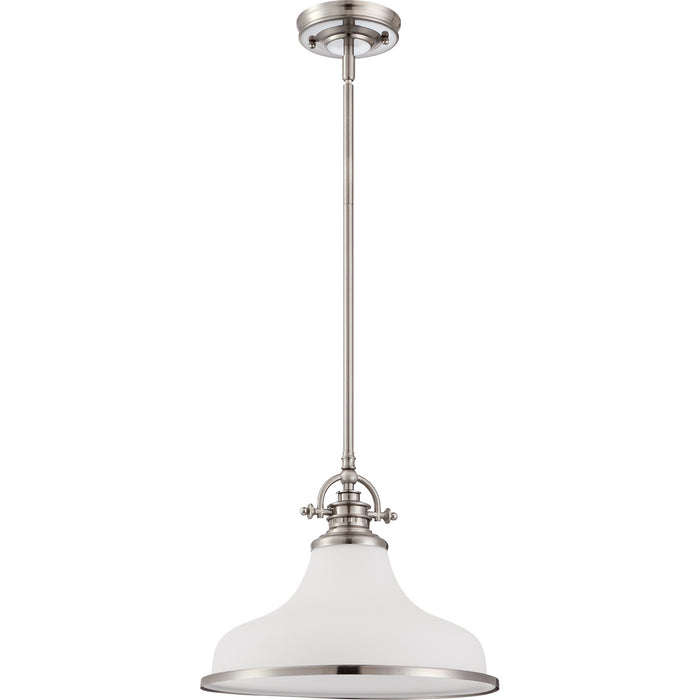 Myhouse Lighting Quoizel - GRT2814BN - One Light Pendant - Grant - Brushed Nickel