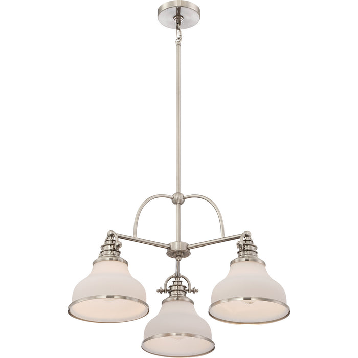 Myhouse Lighting Quoizel - GRT5103BN - Three Light Chandelier - Grant - Brushed Nickel