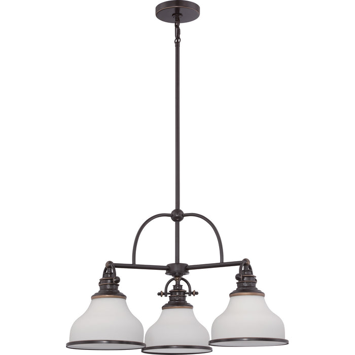 Myhouse Lighting Quoizel - GRT5103PN - Three Light Chandelier - Grant - Palladian Bronze