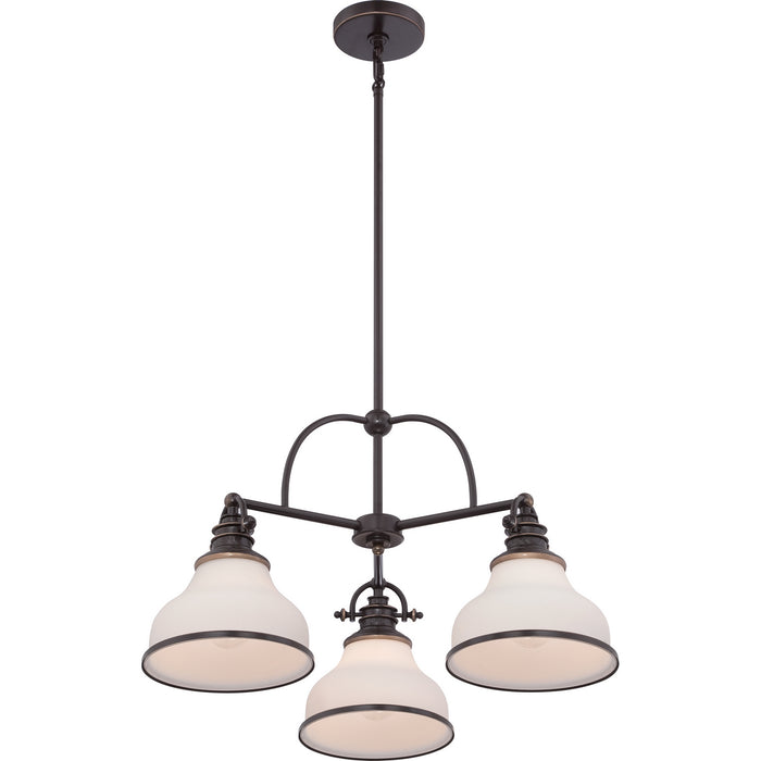 Myhouse Lighting Quoizel - GRT5103PN - Three Light Chandelier - Grant - Palladian Bronze