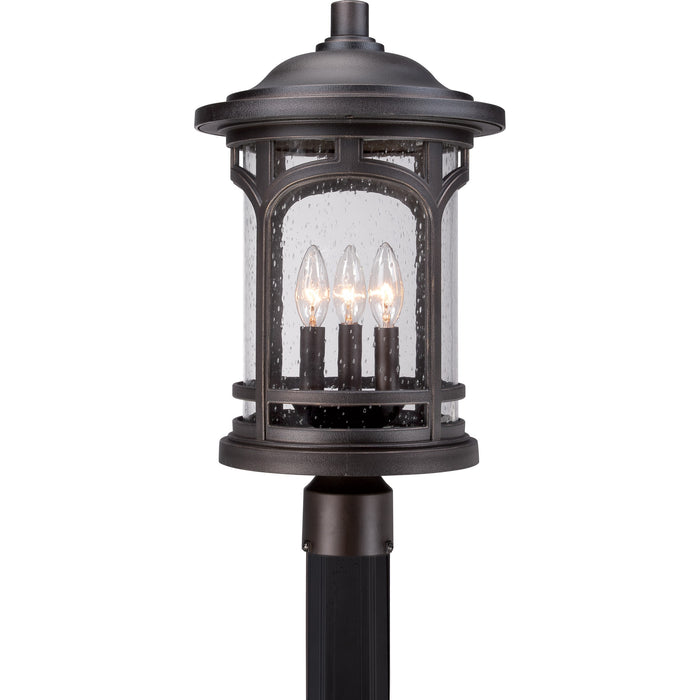 Myhouse Lighting Quoizel - MBH9011PN - Three Light Outdoor Post Lantern - Marblehead - Palladian Bronze