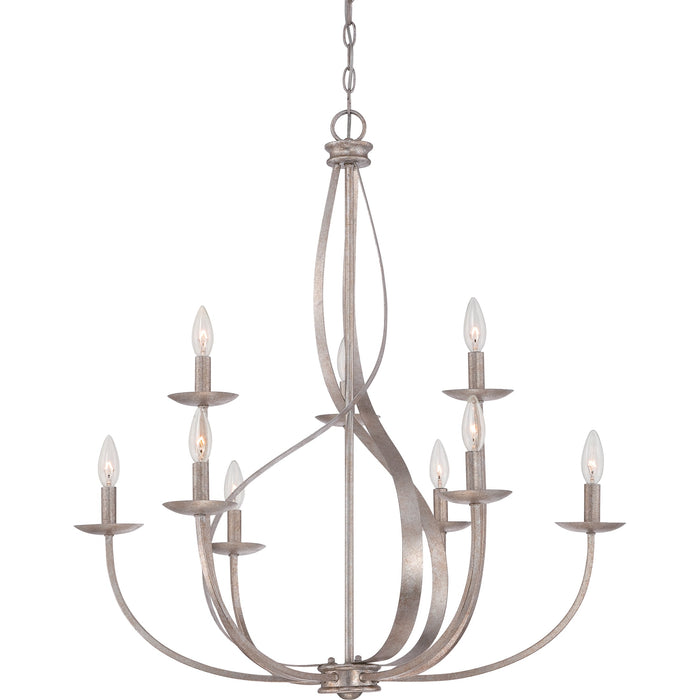 Myhouse Lighting Quoizel - SER5009IF - Nine Light Chandelier - Serenity - Italian Fresco