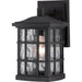 Myhouse Lighting Quoizel - SNN8406K - One Light Outdoor Wall Lantern - Stonington - Mystic Black