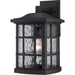 Myhouse Lighting Quoizel - SNN8409K - One Light Outdoor Wall Lantern - Stonington - Mystic Black