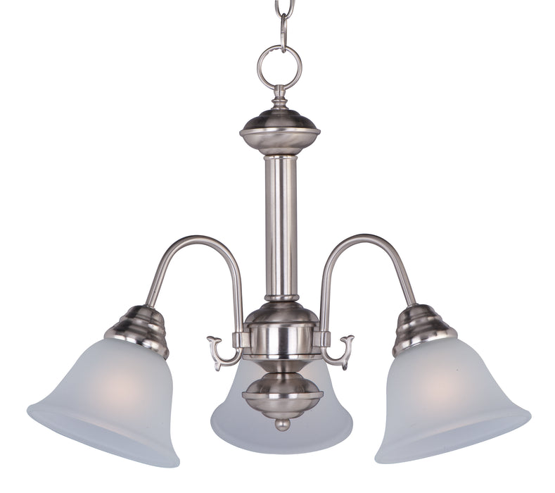 Myhouse Lighting Maxim - 2697FTSN - Three Light Chandelier - Malaga - Satin Nickel