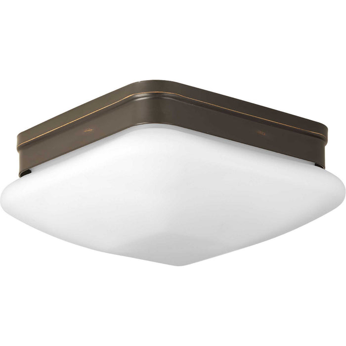 Myhouse Lighting Progress Lighting - P3549-20 - Two Light Flush Mount - Appeal - Opal - Antique Bronze