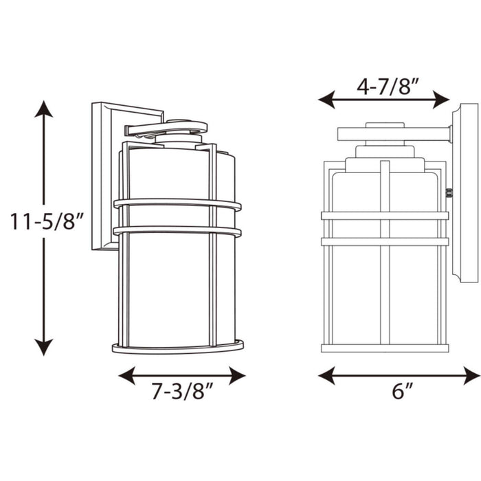 Myhouse Lighting Progress Lighting - P6063-31 - One Light Wall Lantern - Format - Black