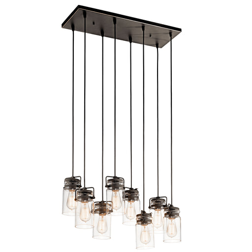 Myhouse Lighting Kichler - 42890OZ - Eight Light Linear Chandelier - Brinley - Olde Bronze