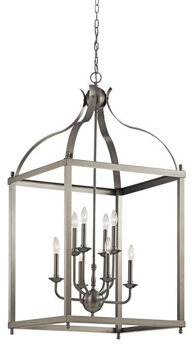 Myhouse Lighting Kichler - 42591NI - Eight Light Foyer Chandelier - Larkin - Brushed Nickel